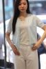  Áo CDG ngắn tay xanh pastel họa tiết chìm 
