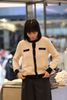  CDG hồng nhạt 2 túi trước - viền đen 