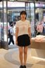  Áo T-shirt Trắng in hình ly kem chữ đỏ 