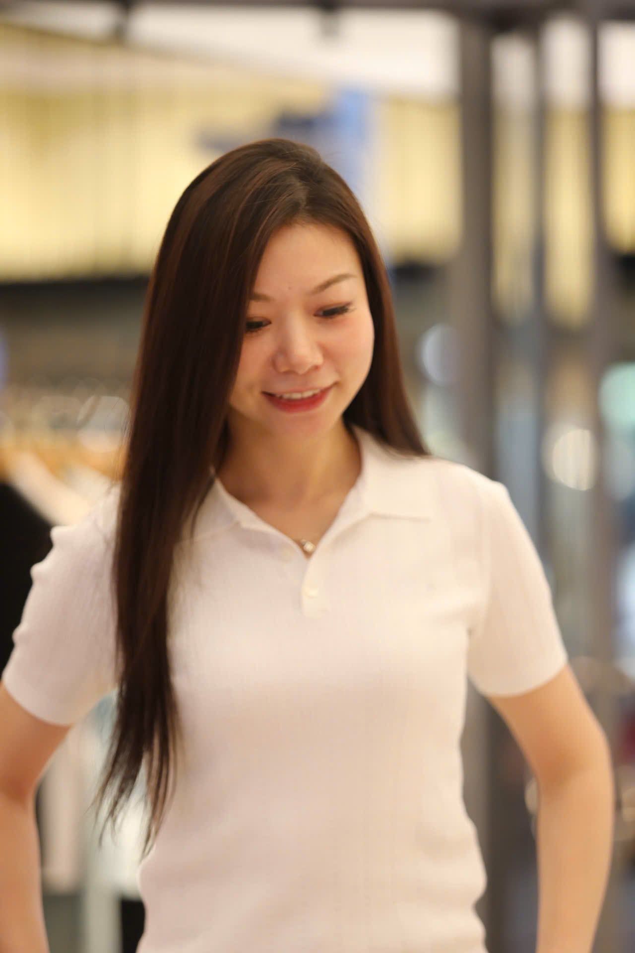  Áo Polo Trắng gân nổi 