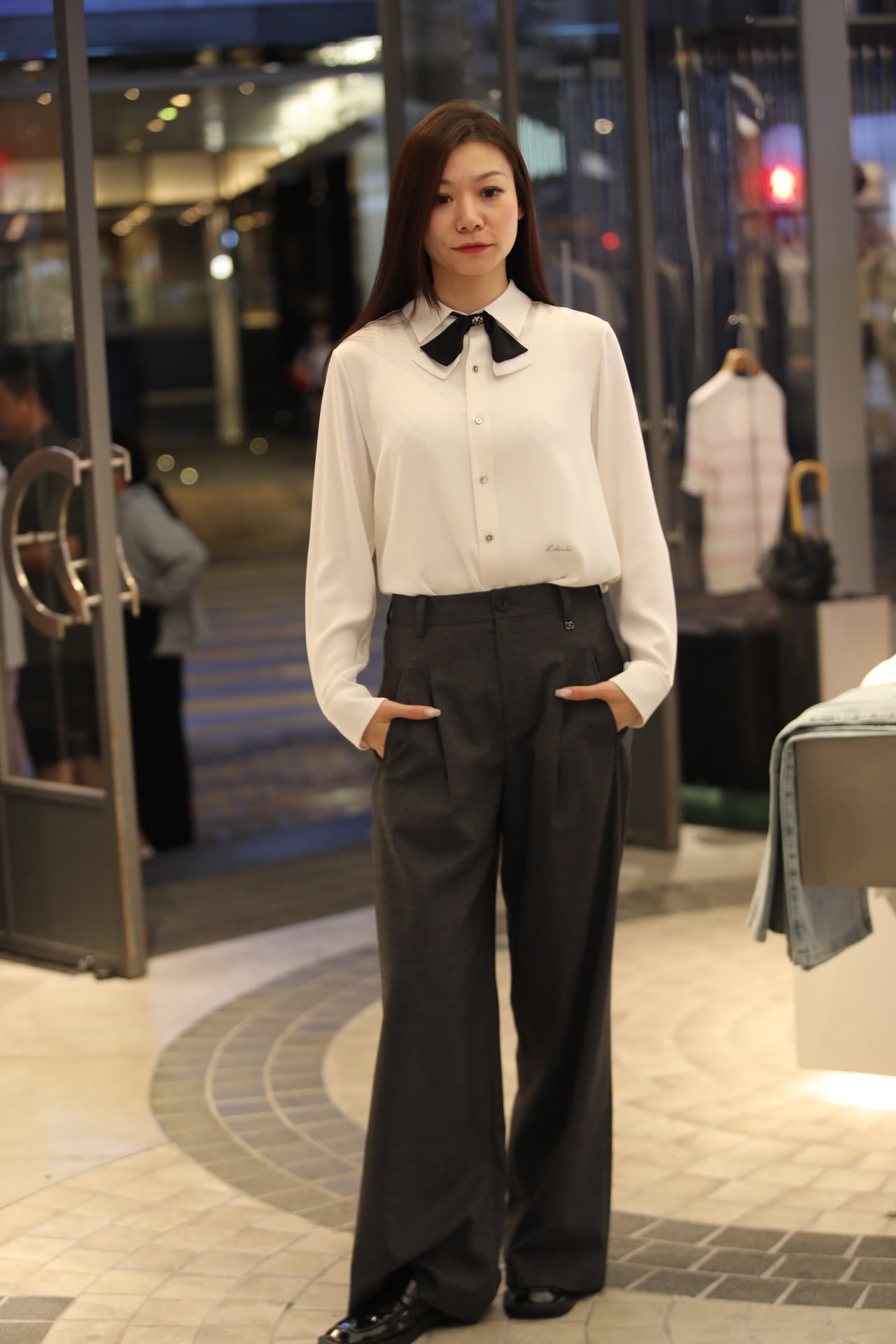  Quần vải xám mã 0406 