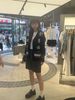  Áo CDG đen cổ V logo thêu nổi 