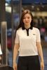 Áo Polo Trắng ngắn tay, cổ đen , Logo chữ ngực 
