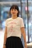  Áo T-shirt Trắng in hình ly kem chữ đỏ 