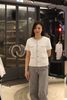  Áo CDG trắng ngắn tay 4 túi V 