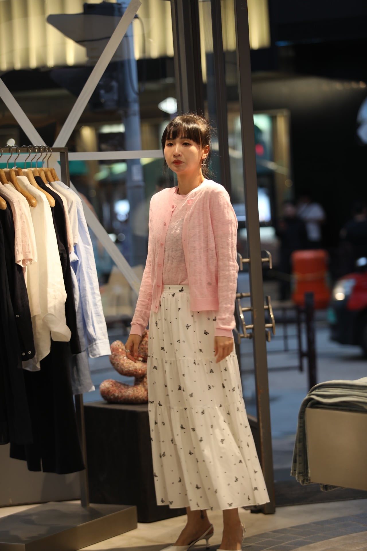  Áo CDG hồng logo tim (SET) 