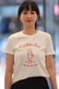  Áo T-shirt Trắng in hình ly kem chữ đỏ 