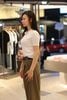 Áo Polo Trắng gân nổi 