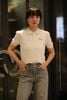  Áo polo len ngắn tay dệt họa tiết nổi – Wool pha Cotton 