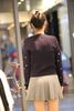  Áo CDG cổ tròn xanh Navy hoa nhí 