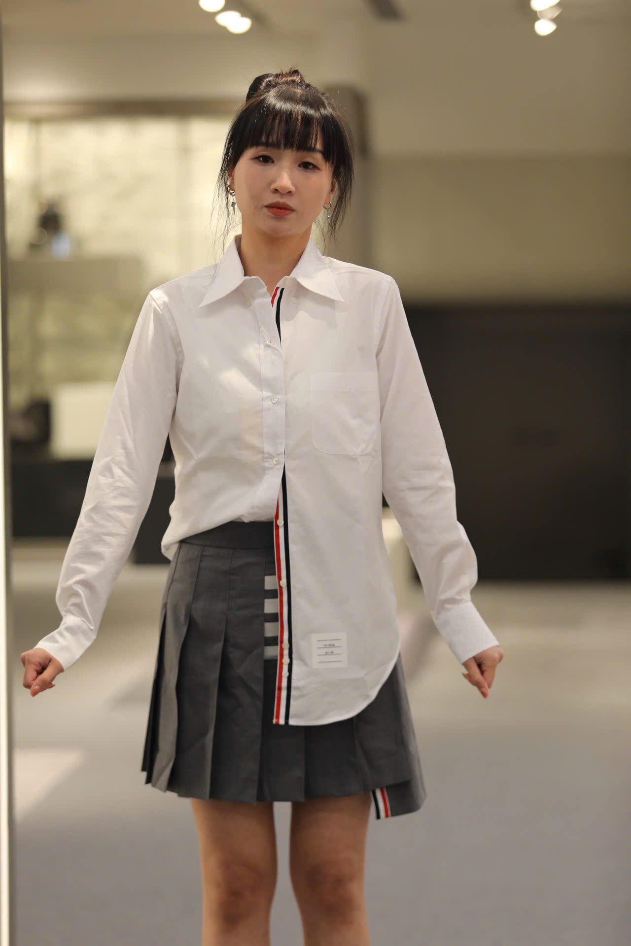  Áo sơ mi DÀI TAY, MỎNG, 2 TAY CHECK 