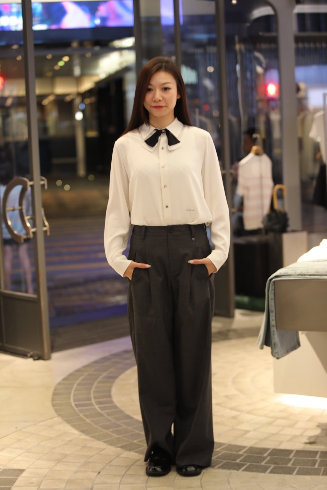  Quần vải xám mã 0406 