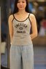  Áo Tanktop Xám viền đen Logo CC 