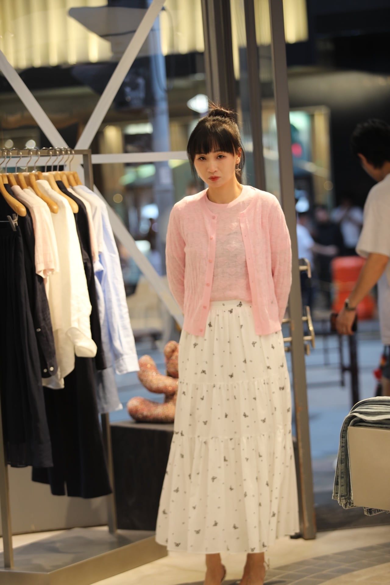  Áo CDG hồng logo tim (SET) 