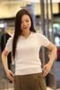  Áo Polo Trắng gân nổi 