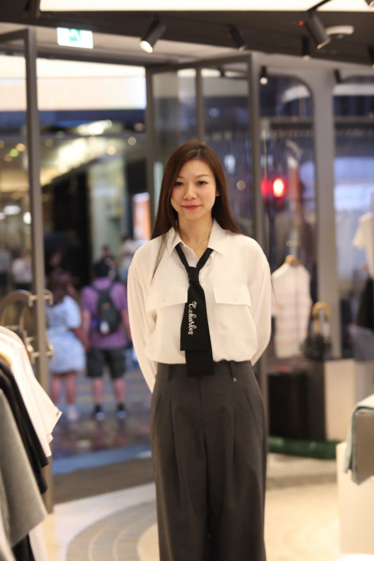  Quần vải xám mã 0406 