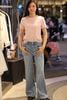  Jean xanh nhạt đính đá vẩy 