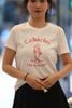  Áo T-shirt Trắng in hình ly kem chữ đỏ 