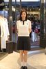  Áo Polo Trắng ngắn tay, cổ đen , Logo chữ ngực 
