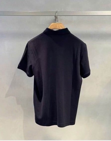  Áo polo navy Nam CC, logo xanh nổi 1 bên 