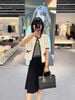  Áo CDG ngắn tay trắng viền đen, 2 túi nơ 
