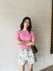  Quần sooc trắng - họa tiết gấu 