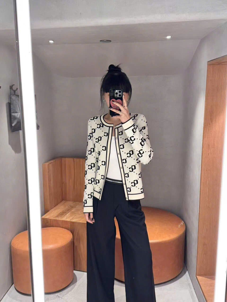  Áo CDG trắng full logo 