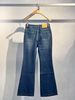  Quần jean loe mài xanh new SS25 