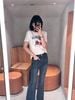  Quần jean loe mài xanh new SS25 