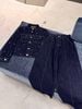  Áo khoác denim đen logo- 2 túi ngực 