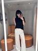  Áo phông đen chấm logo ss25 