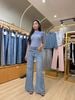  Jean xanh nhạt đính đá vẩy 