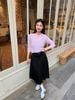  Áo CDG trám hồng phấn - logo nhỏ 