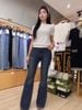  Quần jean loe mài xanh new SS25 
