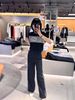  Quần vải đen 2 sọc 2 bên 