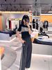  Quần vải đen 2 sọc 2 bên 