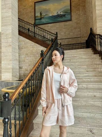  4.Áo khoác hồng Lank ( set) 