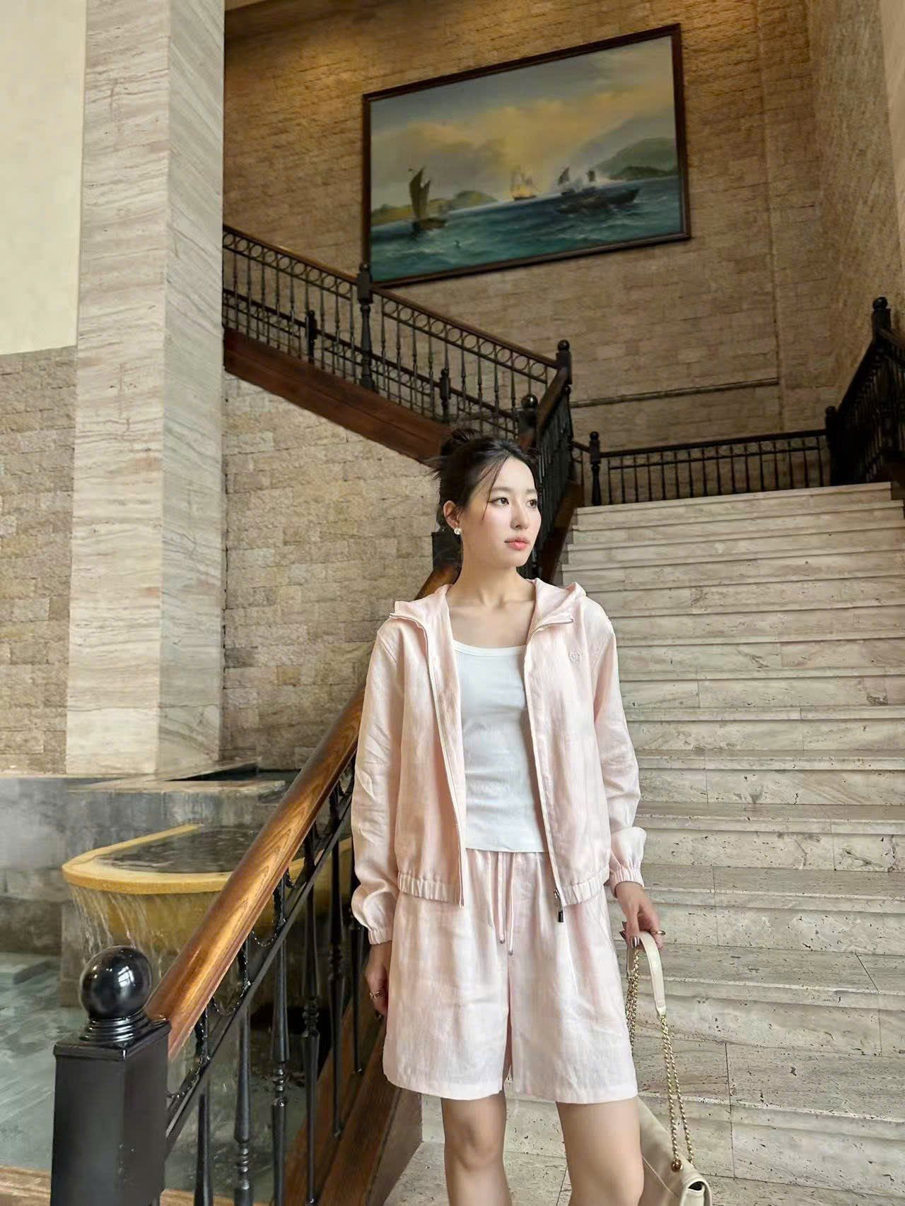  Áo khoác hồng Lank ( set) 