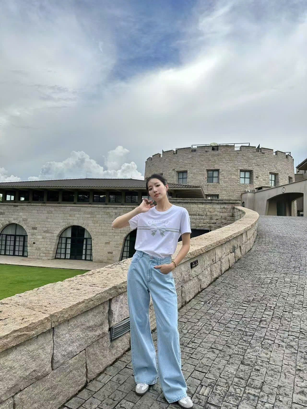  Quần Jean xanh bạc ss25 