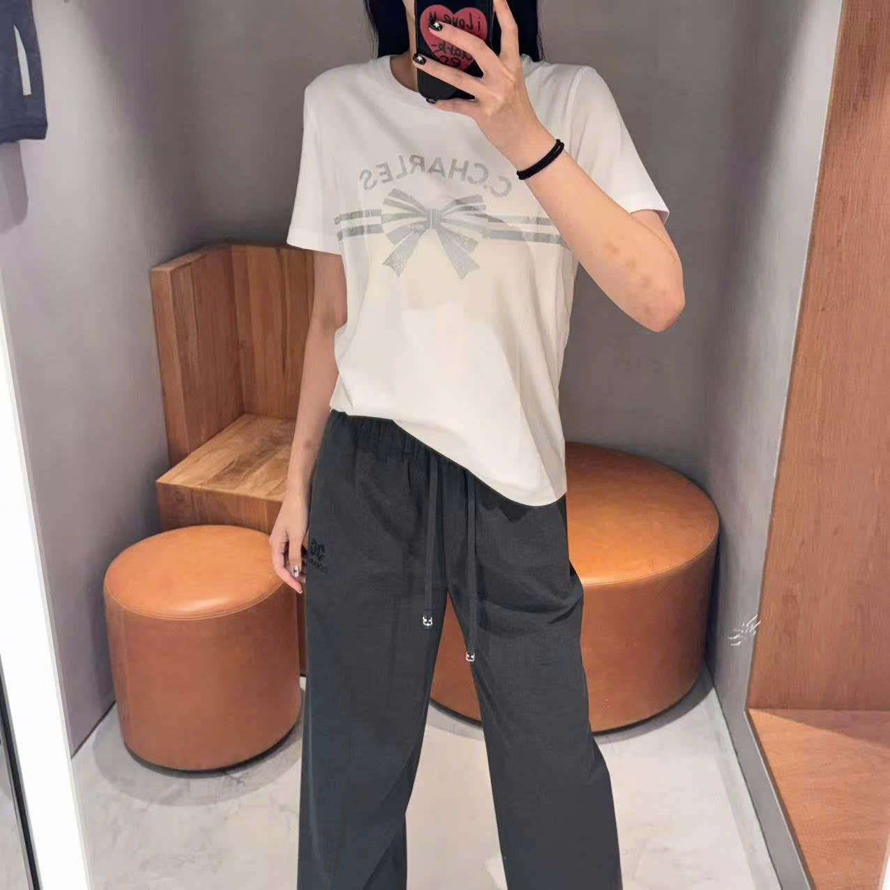  1.Quần vải cạp thun Màu xám 