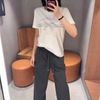  1.Quần vải cạp thun Màu xám 