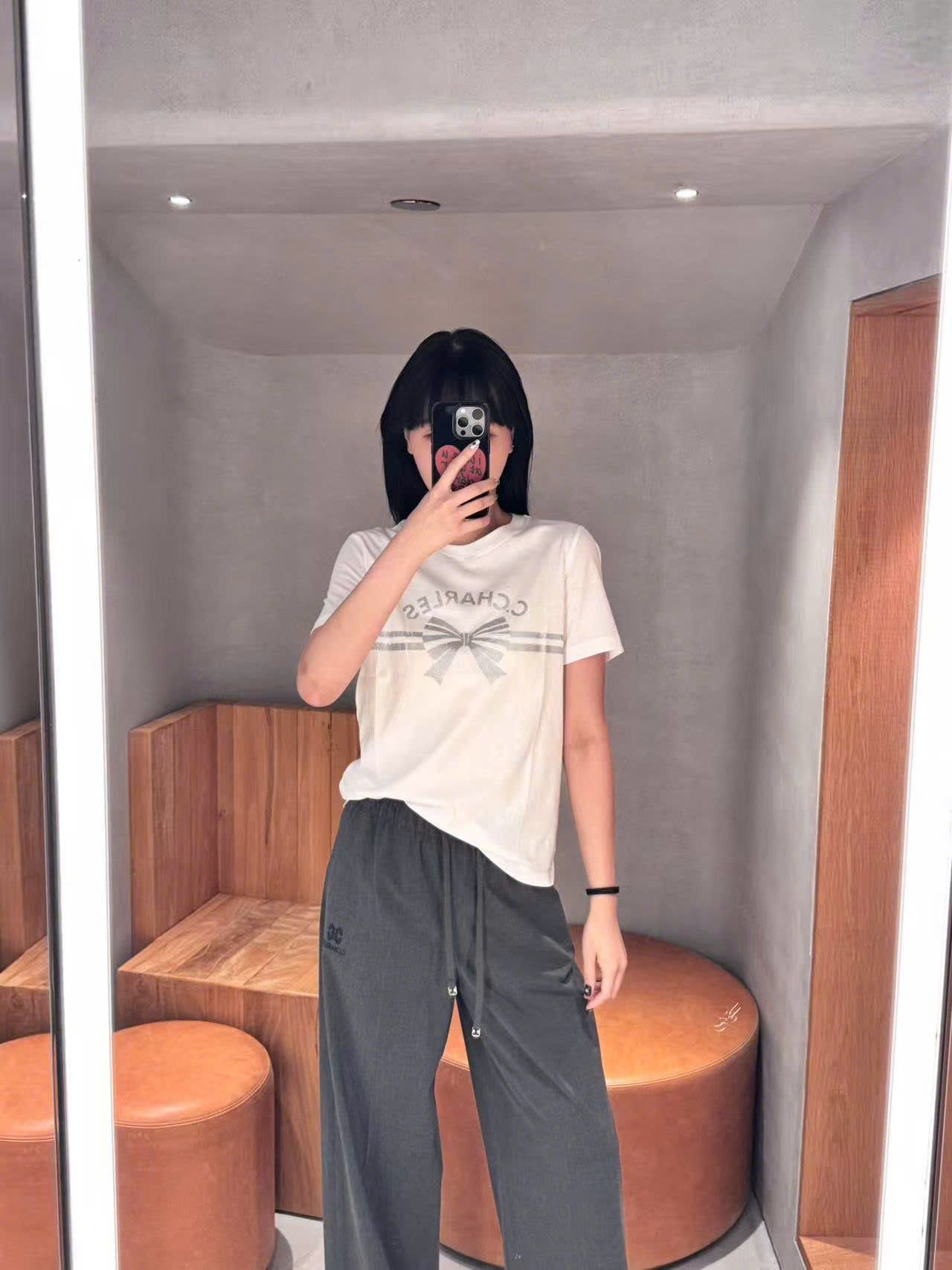  1.Quần vải cạp thun Màu xám 
