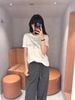  1.Quần vải cạp thun Màu xám 