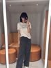  1.Quần vải cạp thun Màu xám 