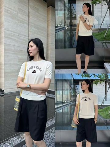  4.Quần sooc vải ngố đen lưng cao 