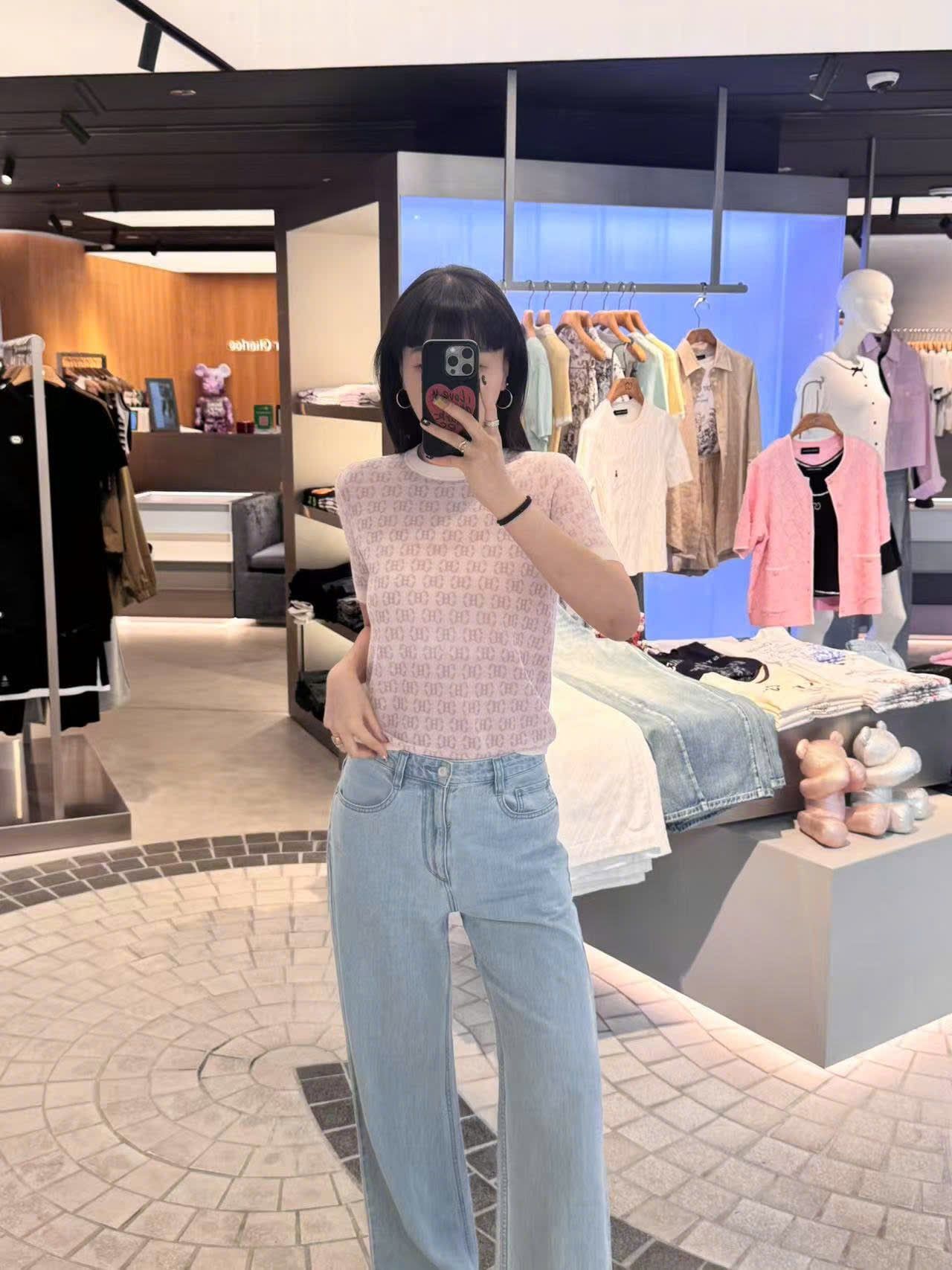  Áo tím hoa cà, full logo bo gấu 