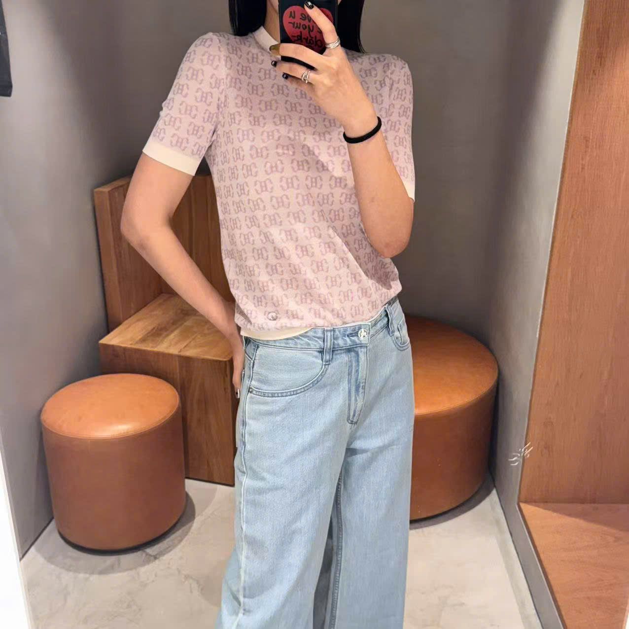  Áo tím hoa cà, full logo bo gấu 