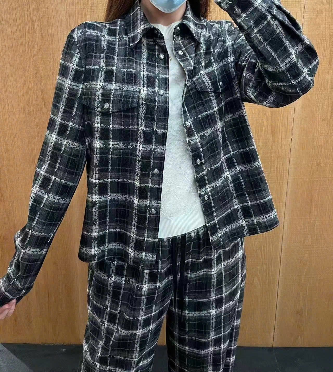  Chân váy caro kẻ CH SET 