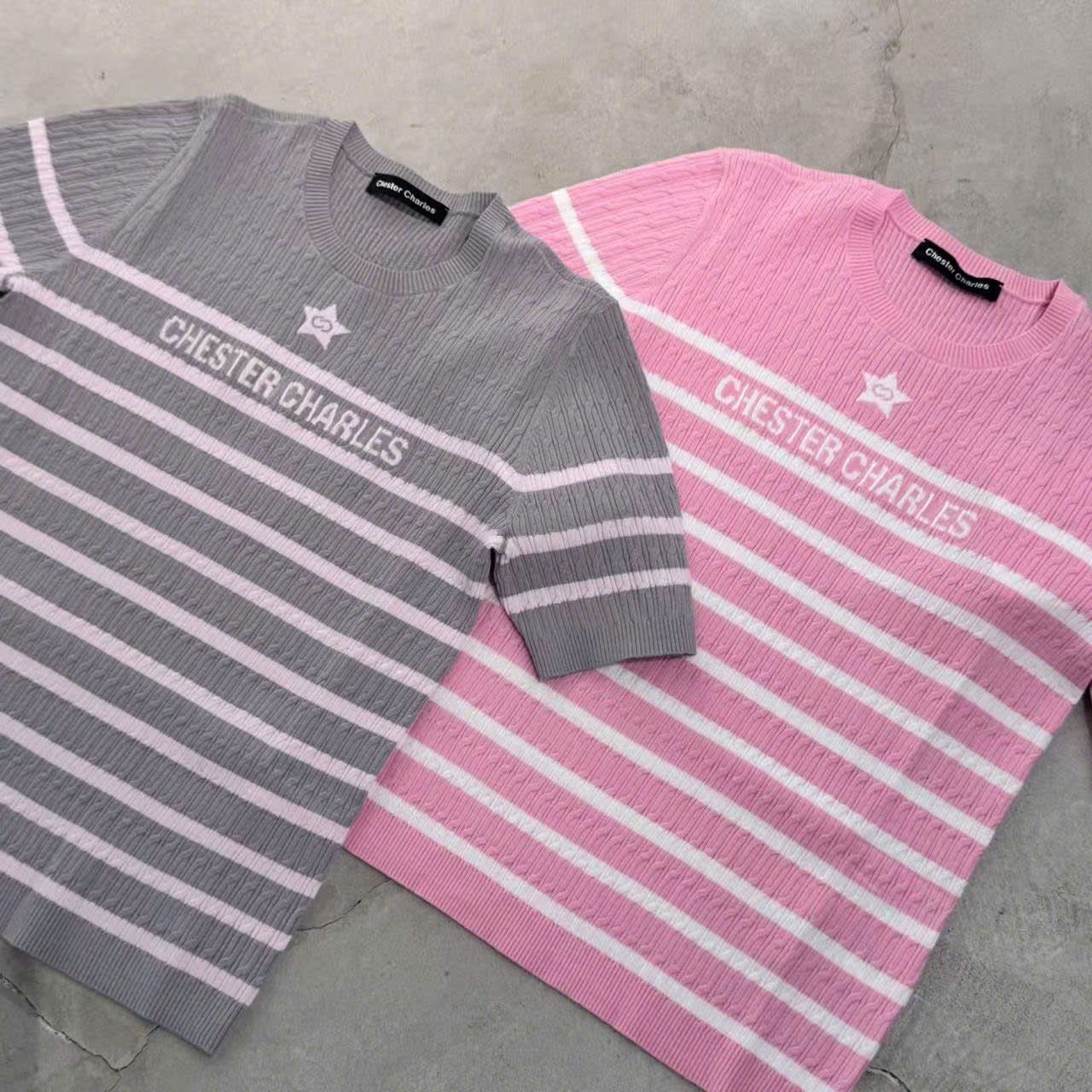  Áo xám kẻ ngang trắng - ngôi sao giữa 