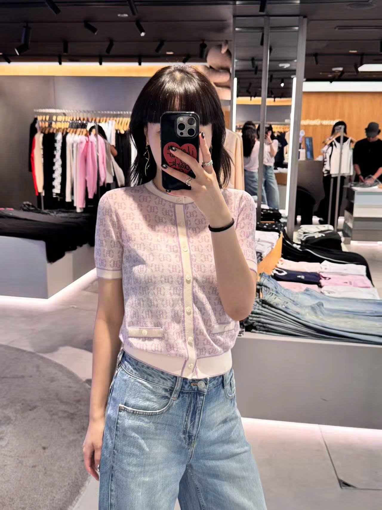  Áo CDG ngắn tay tím viền trắng full logo 